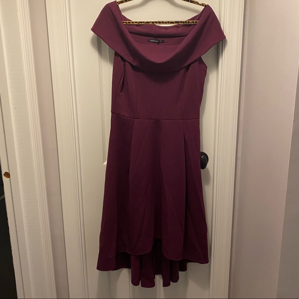 boohoo Plus Elizabeth Double Layer Midi Dress NWT